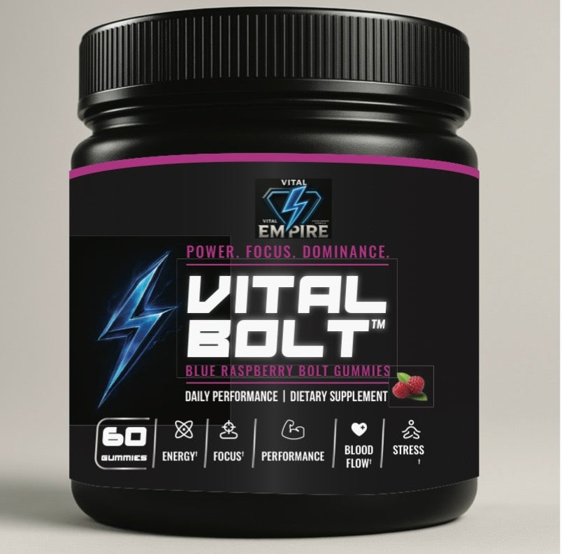 Vital Bolt Gummies – Energy, Focus & Strength (Creatine + Shilajit)